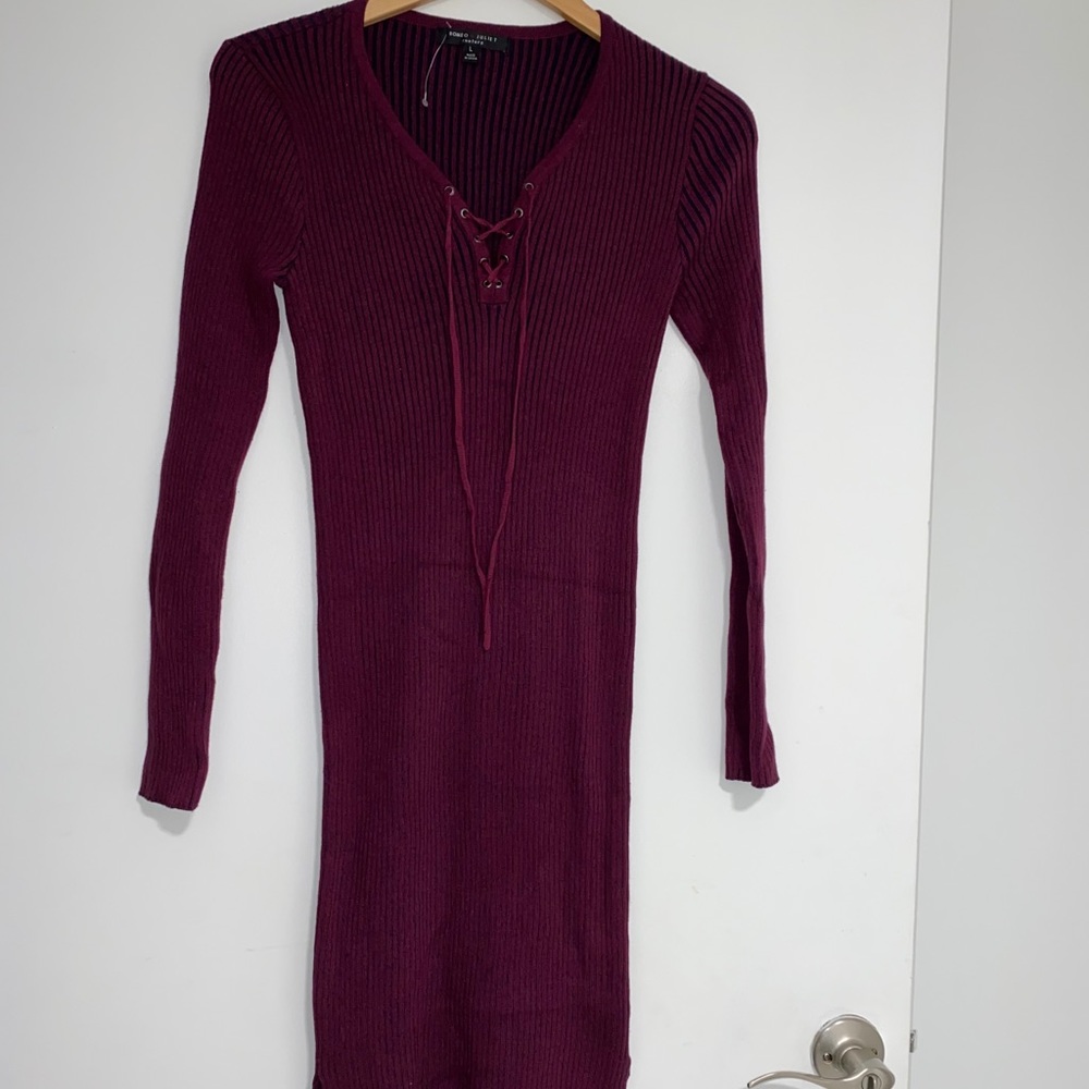 New burgundy Dress